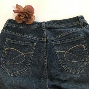 Chico's Platinum Denim Boot Cut Jeans sz 1 Short
